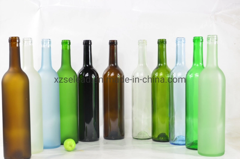 Custom Empty Green Glass Wine Bottle 375ml 500ml 750ml 15000ml Black Champagne Bottle Glass Spirits Bottles