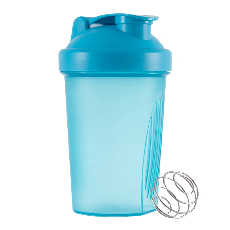 400ml Shaker Sports Water Cup Fitness Sports Plastic Cup with Stirring Ball