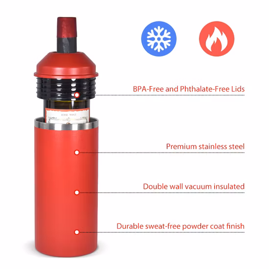 Garrafa de vinho a vácuo de aço inoxidável 25 onças para casa garrafa de champanhe