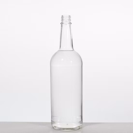 Garrafa de Vidro Extra Flint Personalizada 700ml 750ml para Rum Tequila Vodca Uísque Conhaque