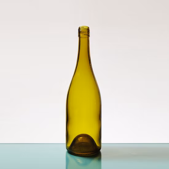 Garrafa de vinho transparente de gelo de gargalo comprido vazia Garrafa de champanhe