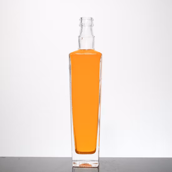 Garrafa de vidro de cristal 70cl/75cl/garrafa de licor/garrafa de uísque/garrafa de gim/garrafa de rum/garrafa de álcool