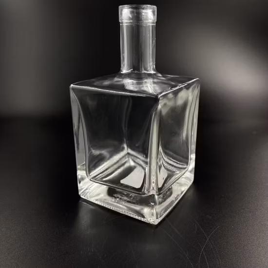 Garrafa transparente/ garrafa de vodca/ garrafa de vinho/ garrafa de cristal/ garrafa de tequila