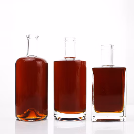 Garrafas personalizadas para uísque, vodka, gin, garrafa de vidro vazia, fantasia, fantasia, garrafa de vidro, vodka, gin