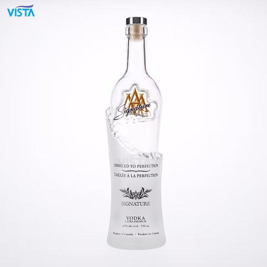375ml 500ml 750ml 35cl 50cl 75cl High Flint Whisky Brandy Xo Vodka Teliqula Spirit Liquor Rum Vinho Champange Garrafa de Vidro para Tampa de Cortiça Tampa de Rosca