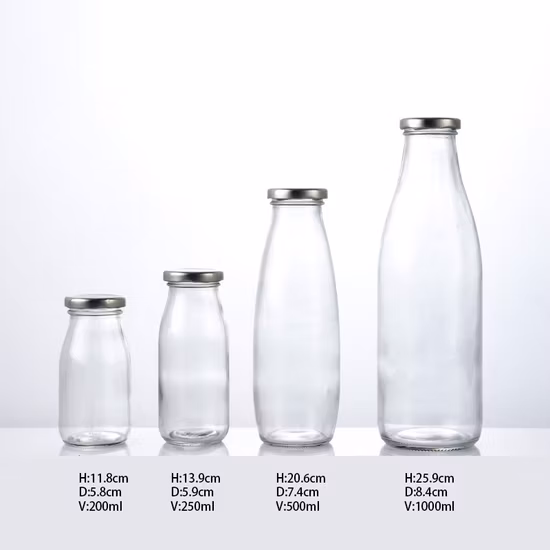 Garrafa de água de vidro para bebidas de suco de 500 ml com tampas e manga à prova de vazamentos de bambu/aço inoxidável